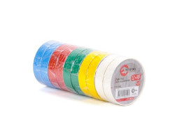 Лента изоляционная 0,15 мм x 17 мм x 20 м цветная (упаковка 10 шт) INTERTOOL IT-0024-foto2