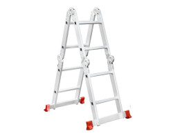 Лестница алюминиевая мультифункциональная трансформер 4x2 ступ. 2,50 м INTERTOOL LT-0028-foto2