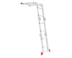 Лестница алюминиевая мультифункциональная трансформер 4x2 ступ. 2,50 м INTERTOOL LT-0028-foto5