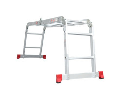 Лестница алюминиевая мультифункциональная трансформер 4x2 ступ. 2,50 м INTERTOOL LT-0028-foto7