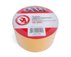 Скотч двухсторонний 50 мм*5 м на полипропиленовой основе INTERTOOL KT-0951-foto2