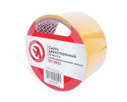 Скотч двухсторонний 50 мм*5 м на полипропиленовой основе INTERTOOL KT-0951-foto3