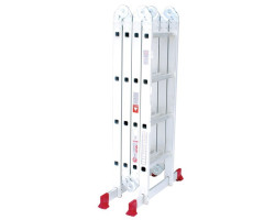 Лестница алюминиевая мультифункциональная трансформер 4x4 ступ. 4,62 м INTERTOOL LT-0029-foto11