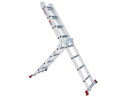 Лестница алюминиевая мультифункциональная трансформер 4x4 ступ. 4,62 м INTERTOOL LT-0029-foto8