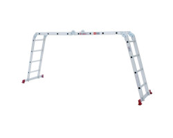 Лестница алюминиевая мультифункциональная трансформер 4x4 ступ. 4,62 м INTERTOOL LT-0029-foto9