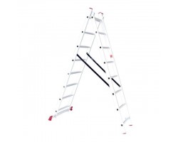 Лестница алюминиевая 2-х секционная универсальная раскладная 2x8 ступ. 3,69 м INTERTOOL LT-0208