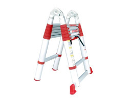 Лестница алюминиевая телескопическая раскладная универсальная 12 ступ., 3,85 м INTERTOOL LT-3039-foto4