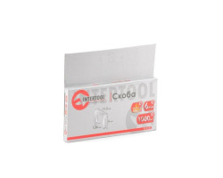 Скоба каленая 6 мм, уп. 1000 шт., ширина 11,3x1,20 мм INTERTOOL RT-0146-foto3