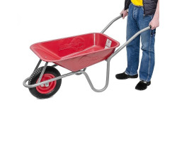 Тачка садово-строительная, 65 л., 130 кг, 1 пневмоколесо с подшипником 14" (3.50-8). INTERTOOL WB-0613-foto2