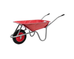 Тачка садово-строительная, 65 л., 130 кг, 1 пневмоколесо с подшипником 14" (3.50-8). INTERTOOL WB-0613-foto3