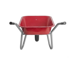 Тачка садово-строительная, 65 л., 130 кг, 1 пневмоколесо с подшипником 14" (3.50-8). INTERTOOL WB-0613-foto5