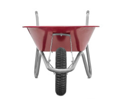 Тачка садово-строительная, 65 л., 130 кг, 1 пневмоколесо с подшипником 14" (3.50-8). INTERTOOL WB-0613-foto6