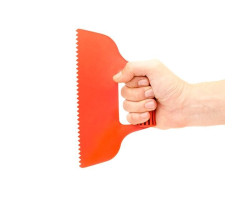 Шпатель пластиковый 230 мм зубчатый INTERTOOL KT-2811-foto2