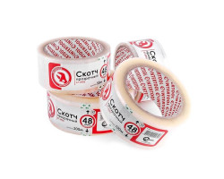 Скотч прозрачный 48мм*50м*52мкм INTERTOOL KT-0902-foto2