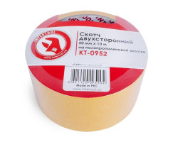 Скотч двухсторонний 50 мм*10 м на полипропиленовой основе INTERTOOL KT-0952-foto2