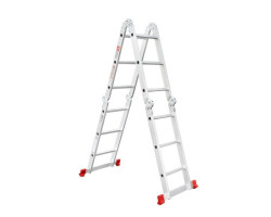 Лестница алюминиевая мультифункциональная трансформер 4x3 ступ., 3,50 м INTERTOOL LT-0030-foto2
