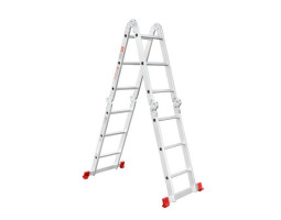 Лестница алюминиевая мультифункциональная трансформер 4x3 ступ., 3,50 м INTERTOOL LT-0030-foto2