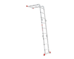 Лестница алюминиевая мультифункциональная трансформер 4x3 ступ., 3,50 м INTERTOOL LT-0030-foto4