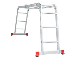 Лестница алюминиевая мультифункциональная трансформер 4x3 ступ., 3,50 м INTERTOOL LT-0030-foto7