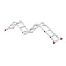 Лестница алюминиевая мультифункциональная трансформер 4x3 ступ., 3,50 м INTERTOOL LT-0030