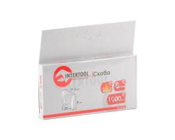 Скоба каленая 8 мм, уп. 1000 шт., ширина 11,3x1,20 мм INTERTOOL RT-0148-foto3