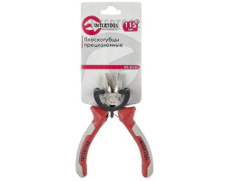 Плоскогубцы прецизионные комбинированные с накладками на рукоятках из двух материаллов 115 мм INTERTOOL NT-0101-foto2