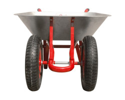 Тачка садово-строительная, 65 л., 140 кг, 2 пневмоколеса с подшипником 14" (3.50-8). INTERTOOL WB-0623-foto3