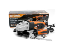 Шлифмашина угловая STORM 900 Вт, 10000 об/мин, диаметр круга 125 мм, фиксатор INTERTOOL WT-0202-foto3