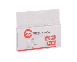 Скоба каленая 10 мм, уп. 1000 шт., ширина 11,3x1,20 мм INTERTOOL RT-0150-foto3