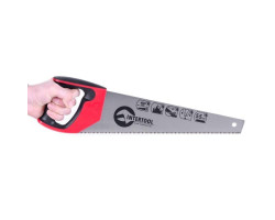 Ножовка по дереву 400 мм с каленым зубом, 3-ая заточка 7 зуб.x1" INTERTOOL HT-3104-foto3