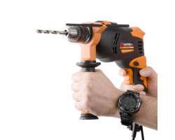 Дрель ударная STORM 600Вт, 0-3000об/мин,1.5-13мм, датчик износа щеток INTERTOOL WT-0106-foto3
