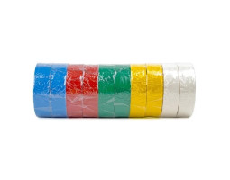 Лента изоляционная 0,15 мм x 17 мм x 10 м цветная (упаковка 10 шт) INTERTOOL IT-0014-foto3