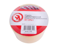 Скотч двухсторонний 50 мм*5 м на тканевой основе INTERTOOL KT-0961-foto2