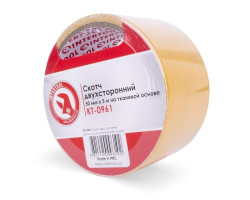 Скотч двухсторонний 50 мм*5 м на тканевой основе INTERTOOL KT-0961-foto3