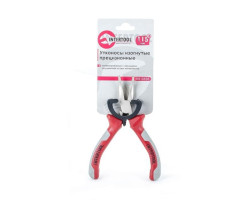 Утконосы изогнутые прецизионные комбинированные с накладками на рукоятках из двух материаллов 115 мм INTERTOOL NT-0103-foto2