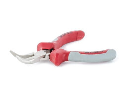 Утконосы изогнутые прецизионные комбинированные с накладками на рукоятках из двух материаллов 115 мм INTERTOOL NT-0103-foto3