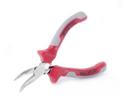 Утконосы изогнутые прецизионные комбинированные с накладками на рукоятках из двух материаллов 115 мм INTERTOOL NT-0103-foto4