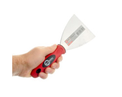 Шпатель из нержавеющей стали 100мм Проф INTERTOOL KT-2610-foto5