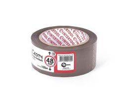 Скотч коричневый 48мм*100м*52мкм INTERTOOL KT-0913-foto2
