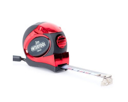 Рулетка 3 м x 16 мм с автоматической блокировкой полотна, на зацепе полотна установлены магниты INTERTOOL MT-0803-foto2
