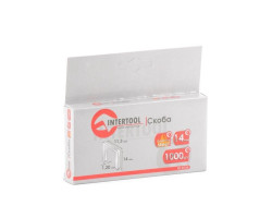 Скоба каленая 14 мм, уп. 1000 шт., ширина 11,3x1,20 мм INTERTOOL RT-0154-foto2