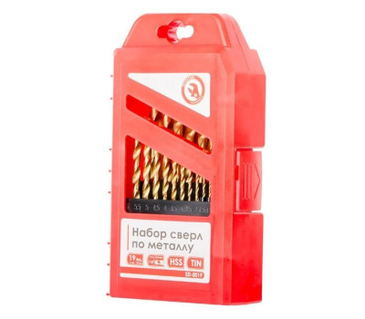 Набор сверл по металлу HSS 19 шт INTERTOOL SD-0019