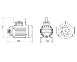 Комплект для перекачки масла REWOLT RE SL70-E-KIT (насос, пистолет, счетчик, шланги)-foto7