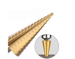 Набір свердел ступінчастих 3пр. (4-12, 4-20, 4-32мм), для отворів із кроковим конусом REWOLT T1635-foto3