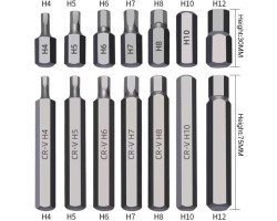 Набор бит с адаптерами 1/2&3/8 TORX, HEX, SPLINE 40ед. REWOLT T1347-foto3