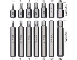 Набор бит с адаптерами 1/2&3/8 TORX, HEX, SPLINE 40ед. REWOLT T1347-foto3