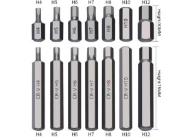 Набір біт з адаптерами 1/2 & 3/8 TORX, HEX, SPLINE 40од. REWOLT T1347-foto3