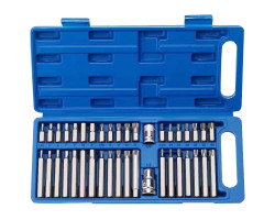 Набор бит с адаптерами 1/2&3/8 TORX, HEX, SPLINE 40ед. REWOLT T1347