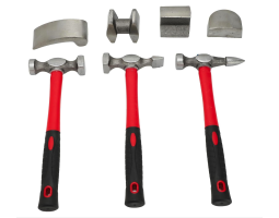 Набор молотков и кувалд для ремонта кузова и вмятин 7 предметов REWOLT T2640-foto2