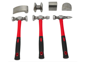 Набор молотков и кувалд для ремонта кузова и вмятин 7 предметов REWOLT T2640-foto2